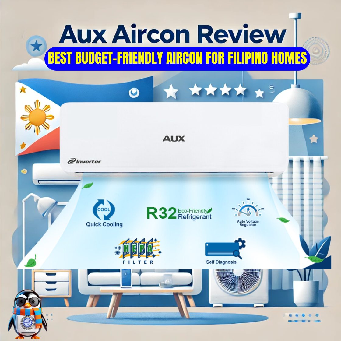 AUX aircon review