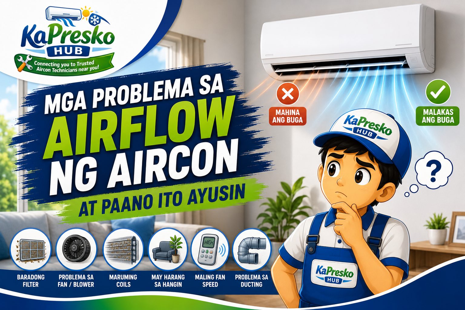 problema sa air flow ng aircon