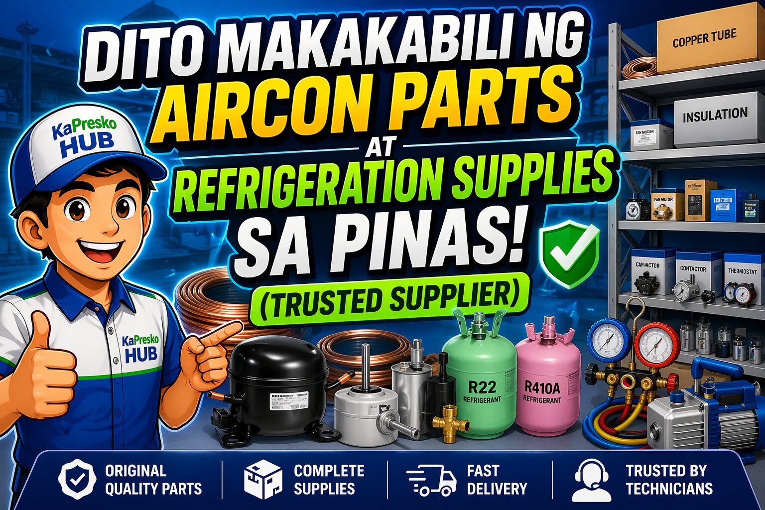 aircon parts at Refrigeration Supplies