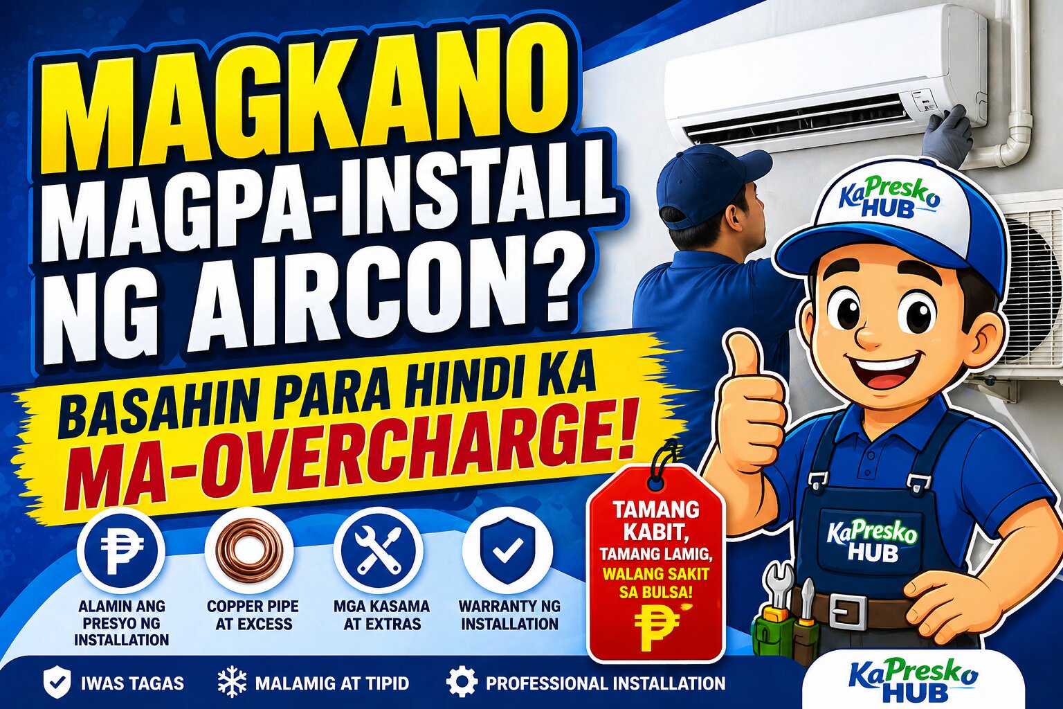 magkano magpa-install ng aircon