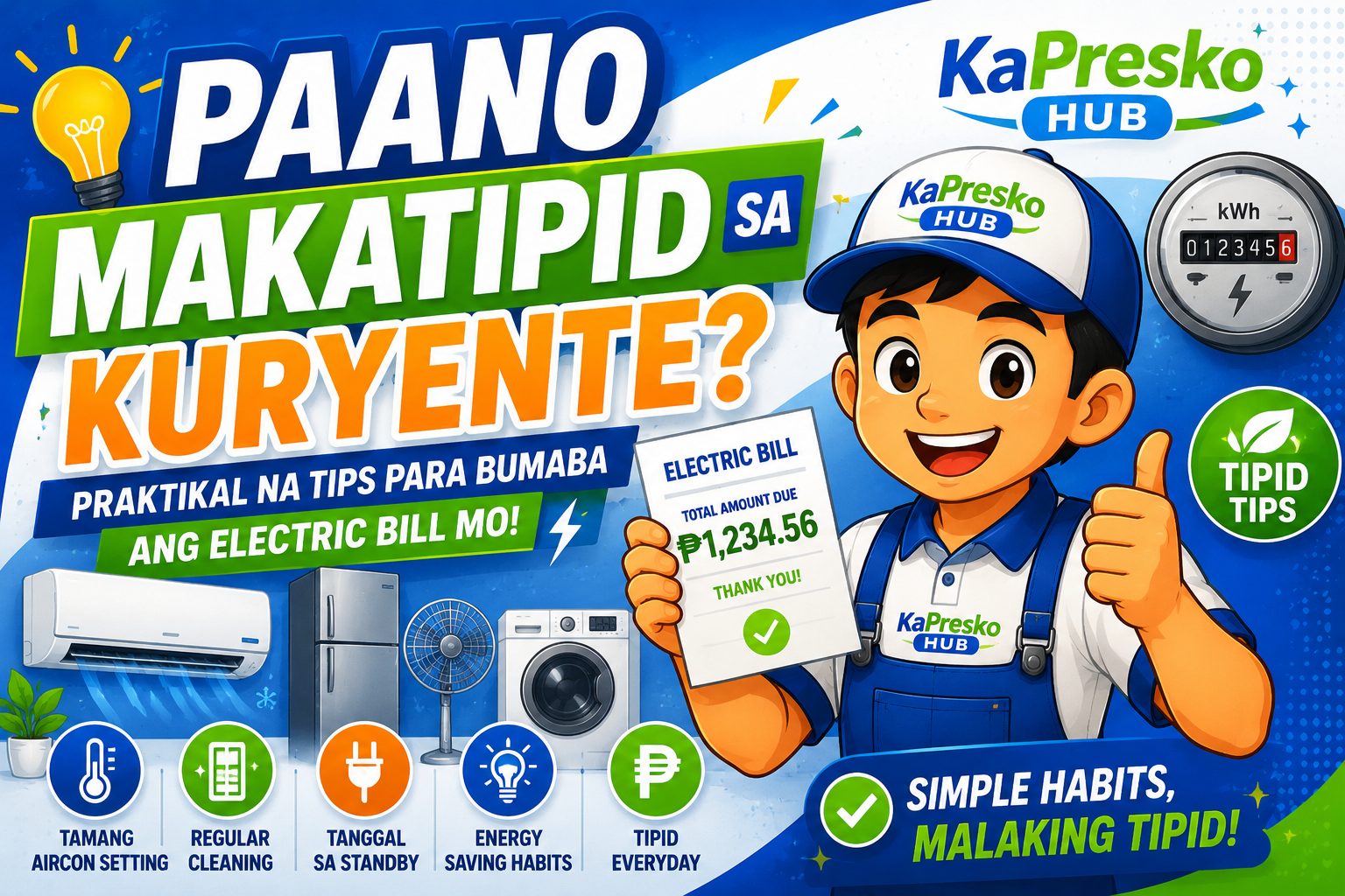 paano makatipid sa kuryente