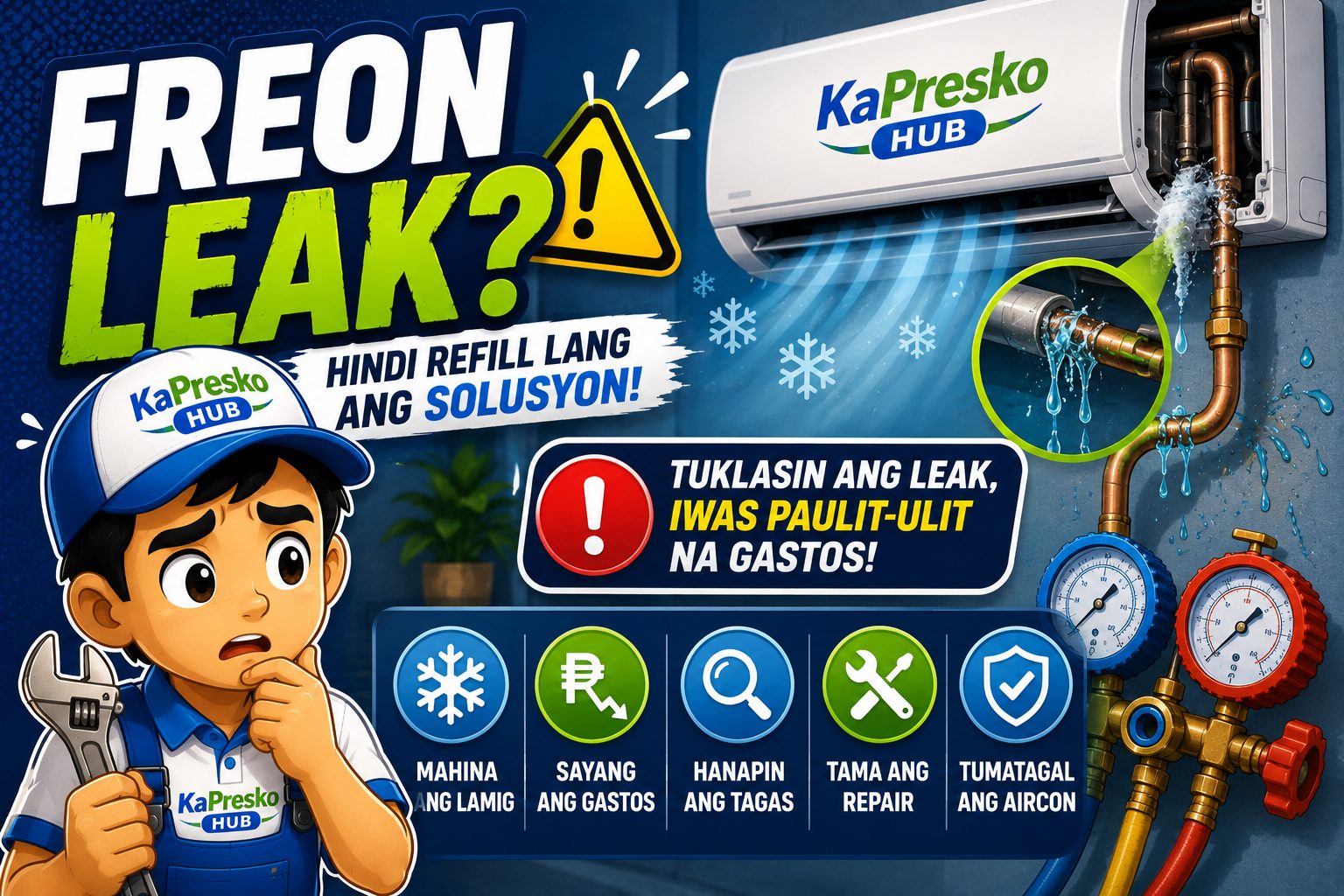 Freon Leak sa Aircon